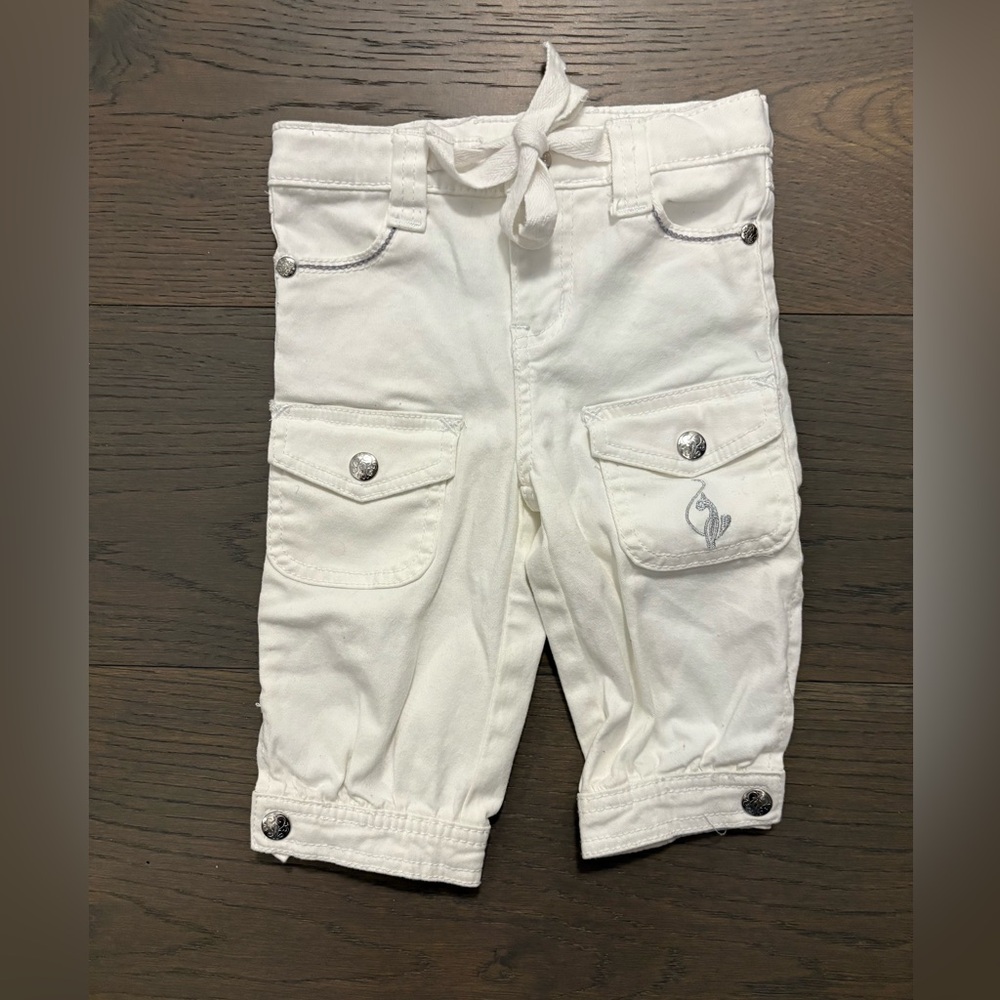 Baby phat girls white toddler crops sz 2T NWT